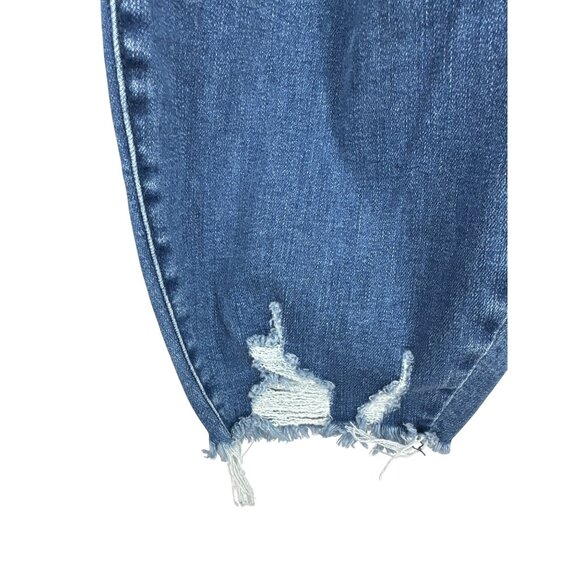Judy Blue Distressed Cropped Skinny Jeans W/ Frayed Hem & Ripped Details Sz 22W - Picture 6 of 15